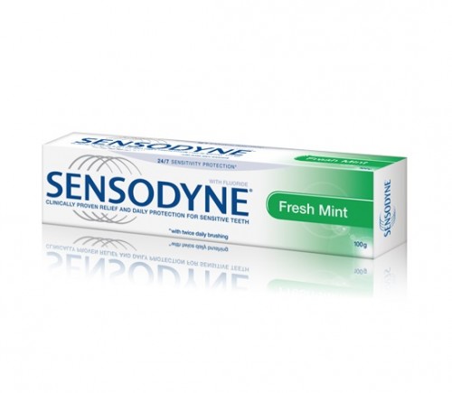 Kem đánh răng Sensodyne Fresh Mint  Bạc hà thơm mát - Giúp giảm ê buốt