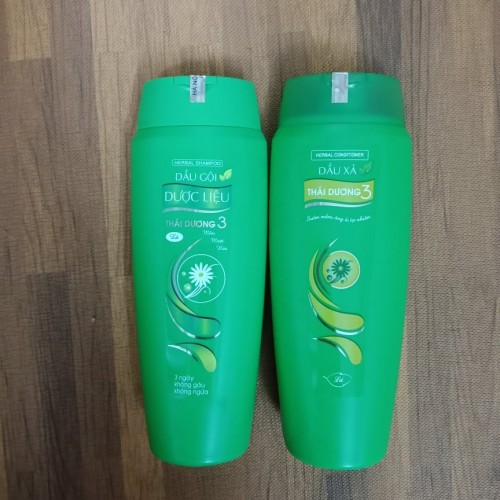 Cặp gội xả Thái Dương 3 hương lá chai 200ml